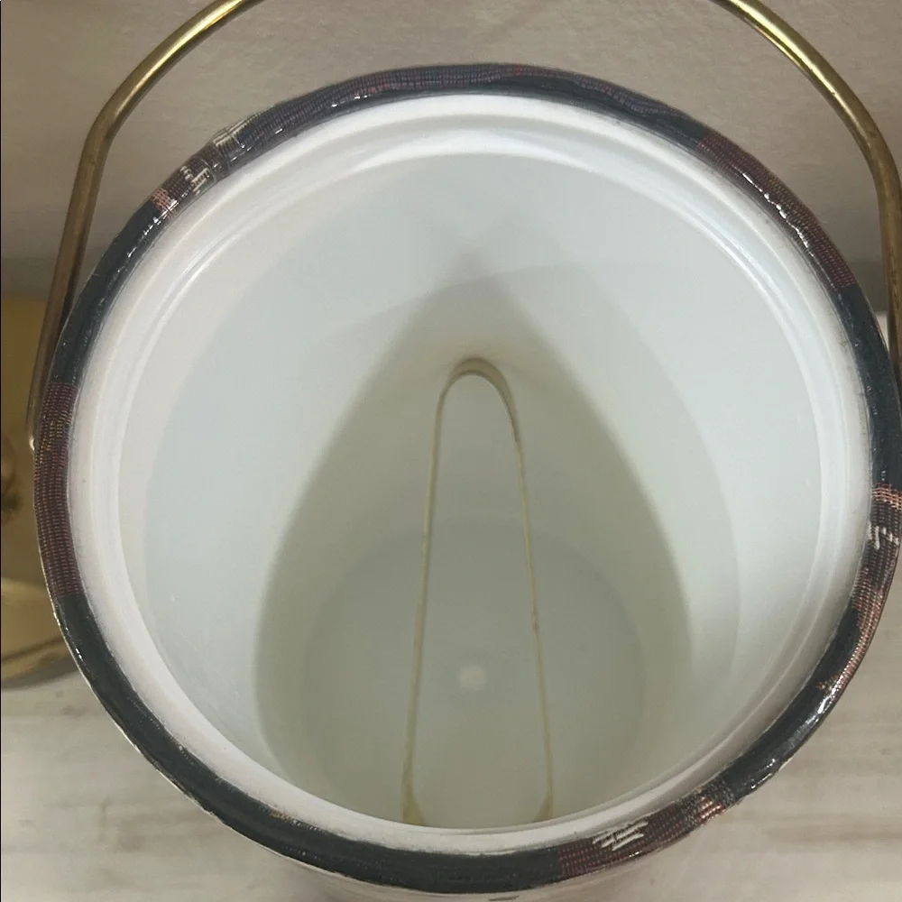 Kraftware- Vintage Golf Scene Ice Bucket with Handle